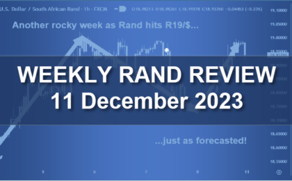 Rand Review Featured Image 11 December 2023 Rand hits 19 ZAR/USD